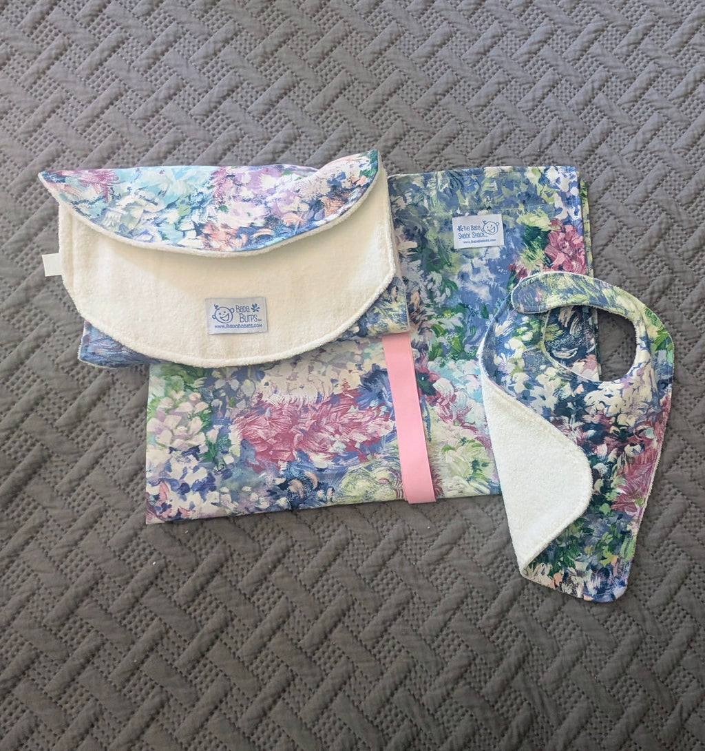 Bada Babies Gift Set - Nursing Cover, Cloth and Bib